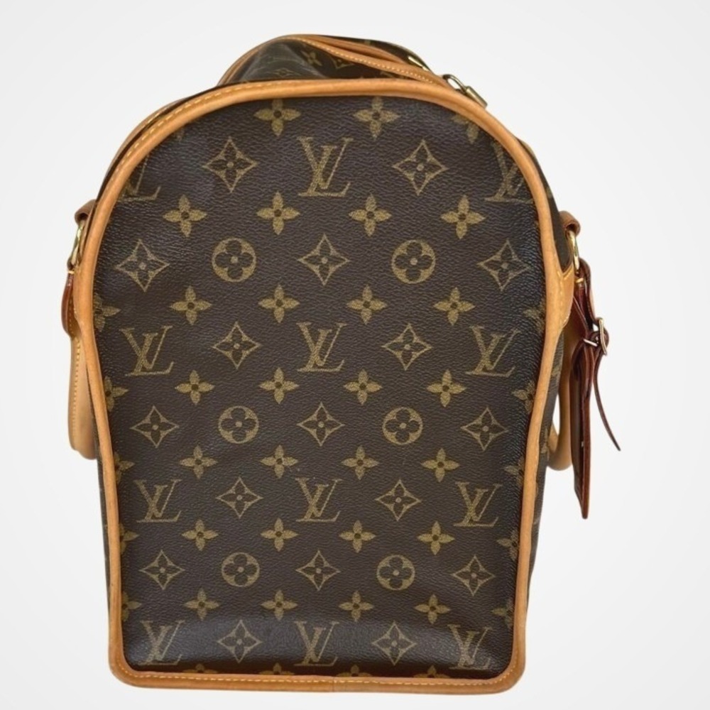 Louis Vuitton Sac Chien 40 Monogram Canvas Pet Carrier Dog Bag M42024 Brown - Picture 2 of 10